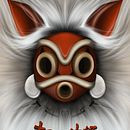Mi Proyecto del curso: Ilustración digital con Procreate: MONONOKE MASK. Drawing, and Digital Illustration project by Edu Jounou - 06.16.2019