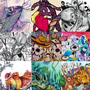 Concurso Ilustración. Projekt z dziedziny Trad, c, jna ilustracja, Ilustracja c, frowa, Grafika wektorowa i Malowanie akwarelą użytkownika Selket Yhay - 21.06.2019