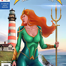 Mera Queen of Atlantis. Traditional illustration project by Àlex Monagas - 06.21.2019