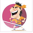 Rafa Nadal.. Un projet de Illustration vectorielle de José Ramón Gómez Villate - 21.06.2019