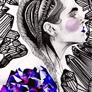 Blue. Un progetto di Ricamo, Disegno a matita e Illustrazione tradizionale di Nicole Lopez - 23.06.2019