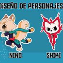 Mi Proyecto del curso: Diseño de personajes para videojuegos y aplicaciones. Un proyecto de Animación, Diseño de personajes, Ilustración tradicional y Videojuegos de Nathalia Salazar Osorio - 28.06.2019