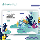 SocialPaul - Crece, viraliza y aumenta seguidores en Instagram. Un proyecto de Desarrollo Web, Diseño, Diseño interactivo, Diseño Web y UX / UI de Borja Alday - 30.06.2019