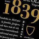 Etiqueta + Packaging Aceite de Oliva «1839». Un proyecto de Diseño gráfico y Packaging de Cristian Alberola+García - 01.07.2019