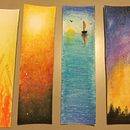 Marcadores . Pictură în acuarelă de Estela Seguel - 07.03.2019