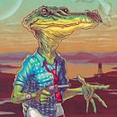 ¡Cocodrilo!. Character Design, and Traditional illustration project by Pedro García Castañeda - 07.03.2019