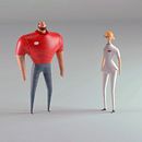 HONDA - We think like that. Un proyecto de 3D, Animación 3D, Diseño de personajes 3D, Papercraft y Publicidad de Amazing Monkeys - 05.07.2019