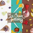 Ice-Cream Patterns. Br, ing, Identit, Product Photograph, and Pattern Design project by Gisela Eblagon - 11.08.2019