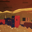 Escenario a partir de Thumbs y muestras de color. Ilustração digital projeto de Julio César Rodríguez - 04.01.2019