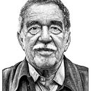 Gabriel García Márquez. Een project van  Beeldende kunst, Tekening met potlood,  Portrettekening, Realistische tekening y Digitale illustratie van Pako Martinez - 09.07.2019