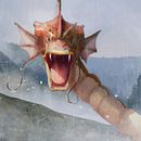 Matte Painting: Medieval Pokemon, Catching a Shiny Ein Projekt aus dem Bereich Collage, Design von Figuren, Traditionelle Illustration und Digitale Illustration von Gabriel Romero - 09.07.2019