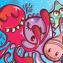 Ilustración para el mar . Un projet de Illustration numérique de Laura Guevara - 11.07.2019