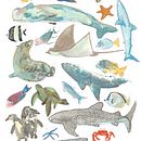 Animales de Galápagos, Inktober 2018. Un proyecto de Collage, Dibujo, Ilustración tradicional y Pintura a la acuarela de Estefania Santos Gallegos - 10.06.2019
