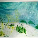 Mi Proyecto del curso: Profundidades marinas. Un proyecto de Pintura a la acuarela de Radamés Isea Romero - 21.07.2019