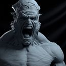 Haku - The Creature of the Forest. Projekt z dziedziny  Modelowanie 3D użytkownika Rafael Lira - 23.07.2019