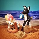 Mi Proyecto del curso Needle felting: Un día en la playa. Un progetto di Artigianato di Soraya Pedrero San Miguel - 23.07.2019