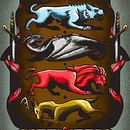 Mi Proyecto del curso: Game of Four. Projekt z dziedziny Grafika wektorowa użytkownika Ariadna Sánchez Cortiñas - 12.08.2019