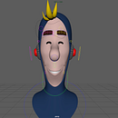 My project in Rigging: Facial Articulation of a 3D Character course. Rigging projeto de Lavinia Bellizio - 29.07.2019