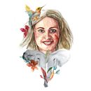 Mi Proyecto del curso: Retrato ilustrado en acuarela. Un proyecto de Dibujo artístico, Dibujo de Retrato y Diseño de martagh93 - 30.07.2019