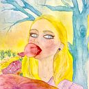 Retrato en Acuarela. Een project van Kinderillustratie van Luisa Fernanda Aldana Serna - 06.08.2019