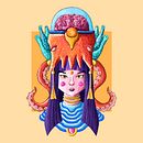 portfolio doméstika. Art Direction, Character Design, Traditional illustration, and Children's Illustration project by Iván Vargas - 08.06.2019