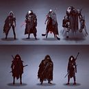 Sci-fi/Cyberpunk Characters and Weapons Concept Art. Concept Art project by Germán Rodriguez - 08.08.2019