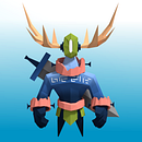 Mi Proyecto del curso: Modelado de personajes low poly para videojuegos . Un proyecto de 3D de Daniel Gutiérrez - 13.05.2019