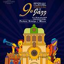 Ilustración para el festival de jazz, pachuca 2019. Een project van Traditionele illustratie van ervin mendoza - 01.07.2019