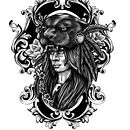 Mi Proyecto del curso: Diseño e ilustración digital de tatuajes con Procreate . Arte plastice și Design de vicent_ipod - 08.15.2019