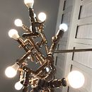 Lámpara con PVC reciclado. Architecture, Lighting Design, Interior Design, and Product Design project by Angela Paolantonio Keller - 02.04.2019