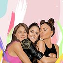 Proyecto final <3 Amigas . Ilustrație digitală de Javiera Herrera Garrido - 08.21.2019