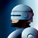 ROBOCOP (Mi Proyecto del curso: Ilustración tradicional y digital: del boceto a la impresión). Un proyecto de Diseño gráfico e Ilustración digital de Pako Grafostilo - 22.08.2019