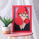 Autorretrato papercut.. Een project van Collage y Digitale illustratie van Candela Nieto - 03.09.2019