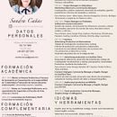 Curriculum. Un proyecto de Diseño editorial de Sandra Cañas Ocaña - 03.09.2019