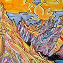 Hiking the mountainscape. Un projet de Aquarelle de Nicole Malay - 07.09.2019