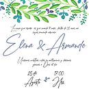 Invitación con acuarela.. Design, e Pintura em aquarela projeto de Daniela Rod - 09.09.2019