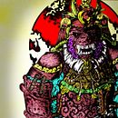 samurai. Projekt z dziedziny  Sztuki piękne,  R, sunek, R, sunek ołówkiem,  R, sunek art, st, czn, Trad, c, jna ilustracja, Ilustracja c i frowa użytkownika aimonvazquez - 10.09.2019