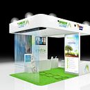 Diseño de stand Boehringer. Een project van 3D, Interactief ontwerp,  Br, ing en identiteit,  Scenografie, Evenementen,  Infographics y  3D-modellering van M. Mercedes Aramendia Ramos - 19.09.2019