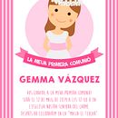 Comunión Gemma. Design project by Edith Llop Roselló - 09.23.2019