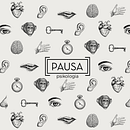 Branding, visuele identiteit, website. Pauzepsychologie. Een project van  Br, ing en identiteit, Logo-ontwerp, Grafisch ontwerp y Webdesign van Kënsla - 30.07.2018
