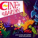 Cine en el Jardín - Centro Cultural de España 2017. Cinema, Eventos, Ilustração tradicional e Ilustração digital projeto de Claudia Granados - 01.11.2017