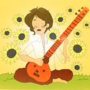 Mi Proyecto del curso: Ilustración de una canción: Here comes the sun / George Harrison Ein Projekt aus dem Bereich Digitale Illustration von Iraida Fernandez Azaldegui - 07.10.2019