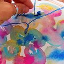 Mezcla vibrante. Un progetto di Ricamo, Cucito e Pittura di Martha Ines Sant Comaleras - 14.10.2019