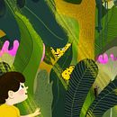 My friend the Jaguar. Un proyecto de Dibujo artístico, Diseño de personajes, Ilustración infantil, Ilustración digital, Dibujo, Ilustración tradicional, Stor y telling de Karolina Śliwa - 15.10.2019