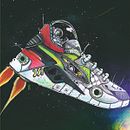 Ilustración Concurso Puma RS-X Hard Drive. Traditional illustration project by Nelson Aedo Muñoz - 10.15.2019