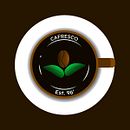 Mi Proyecto del curso: 'Cafresco' Identidad corporativa inventada :D . Br, ing e Identidade, Design de logotipo, Ilustração tradicional e Ilustração vetorial projeto de Alejandro Cardozo - 10.10.2019