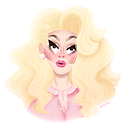 Fanart: Trixie Mattel. Un projet de Dessin, Illustration traditionnelle et Illustration numérique de Sonia Lopez - 19.10.2019