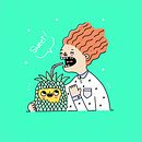 Sweet. Ilustração tradicional projeto de Natalia Kalaska - 21.10.2019