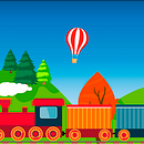 Animación SVG: Paisaje con tren. Animation, and Traditional illustration project by María José Salva Rez - 10.22.2019