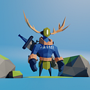 Mi Proyecto del curso: Modelado de personajes low poly para videojuegos . Een project van Videogames van Alexandre Augusto Boaretto - 22.10.2019